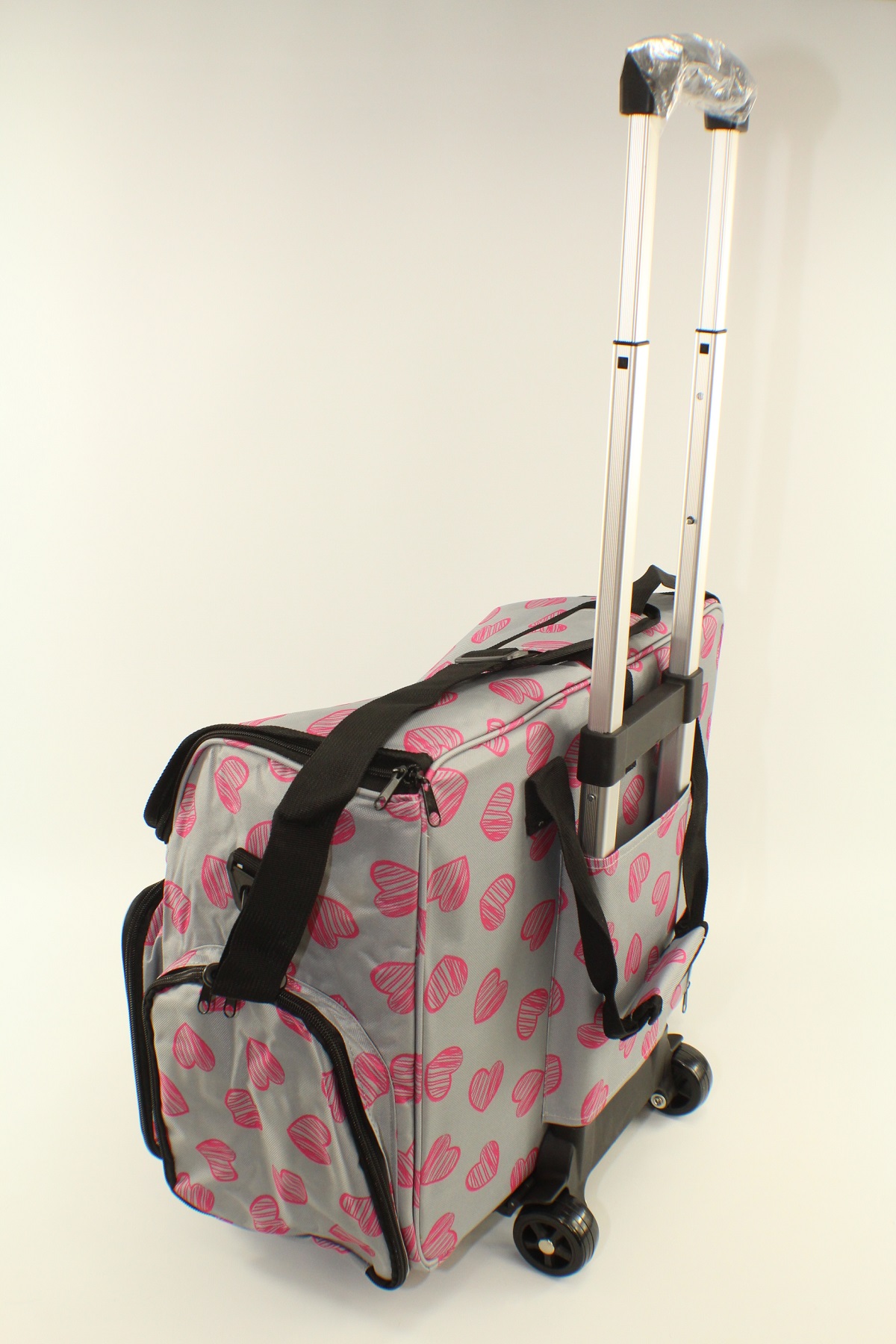 Nähmaschinen Trolley mit Herzen (Maße: ca.44 x 22 x 36cm)