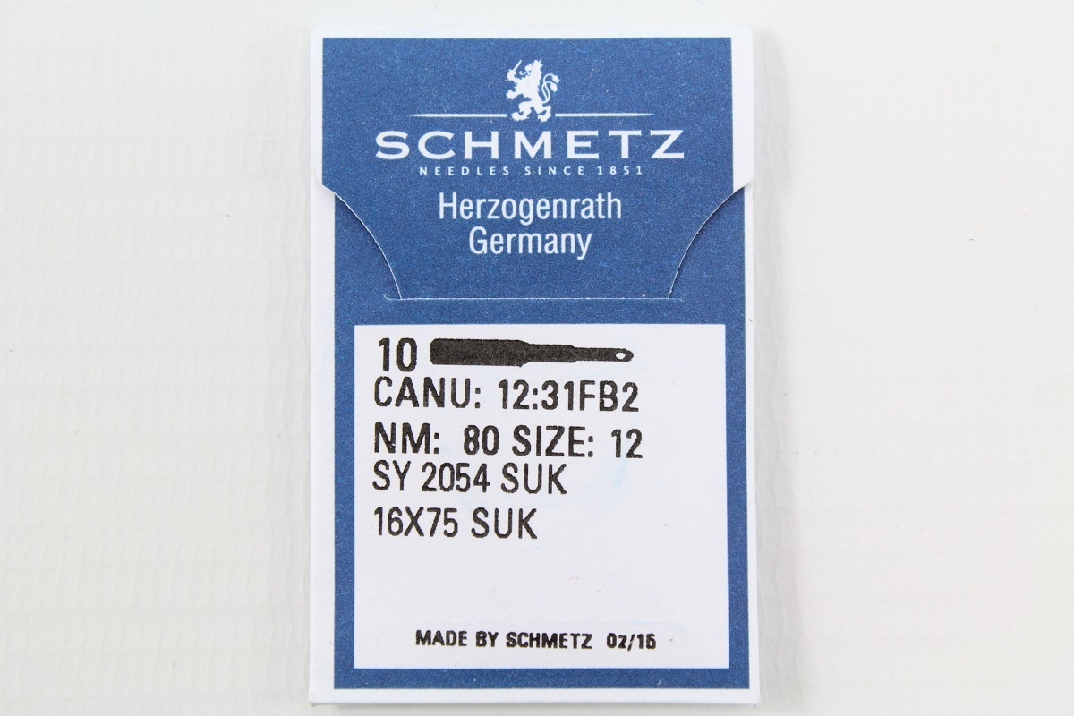 Overlock Flachkolbenadeln Stärke 80 System SY 2054 SUK/ 16X75