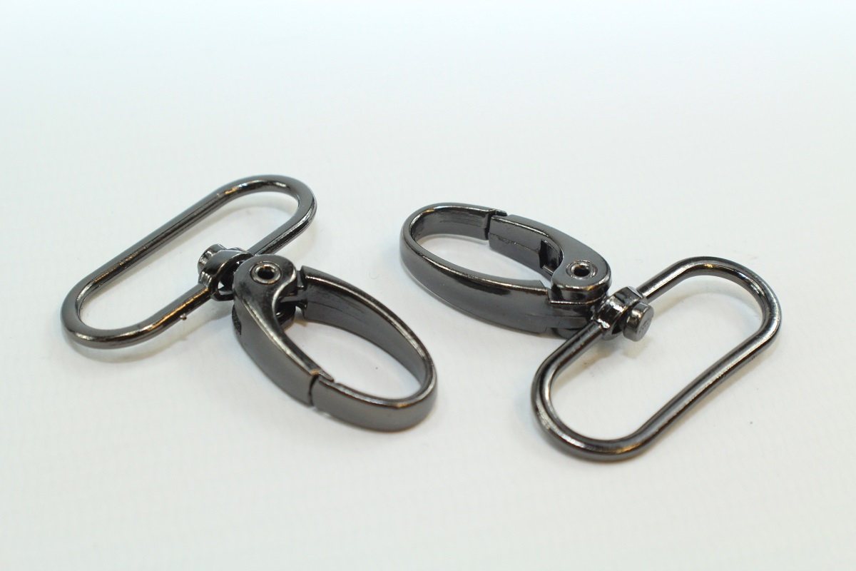 Taschen-Set gunmetal 3cm