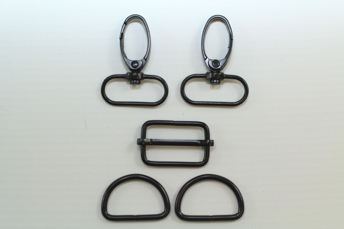Taschen-Set schwarz 2,5cm