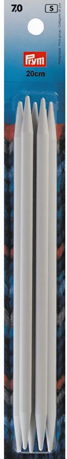 Strumpfstricknadeln, 20cm, 7,00mm, grau