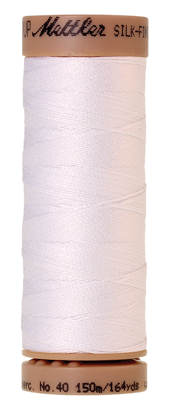 Nähgarn 150 M. Farbe:2000, Quilting, SILK-FINISH COTTON 40